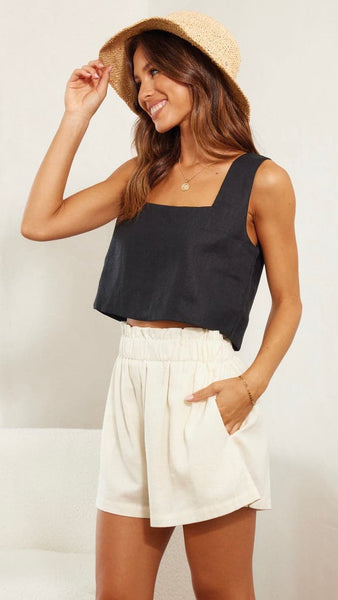 Tillie Crop Top - Black