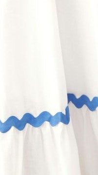 Brodey Midi Dress - White / Blue