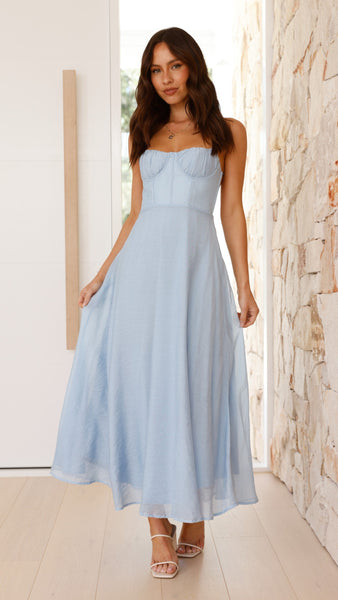 Rahima Maxi Dress - Blue