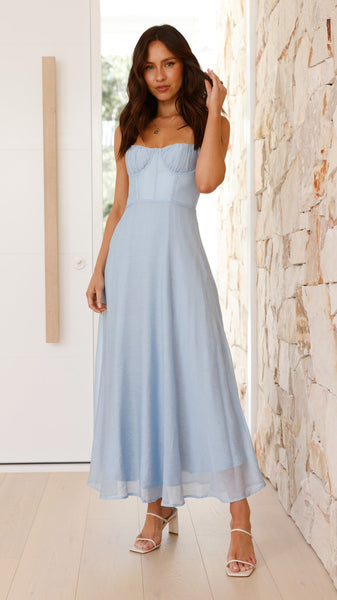 Rahima Maxi Dress - Blue