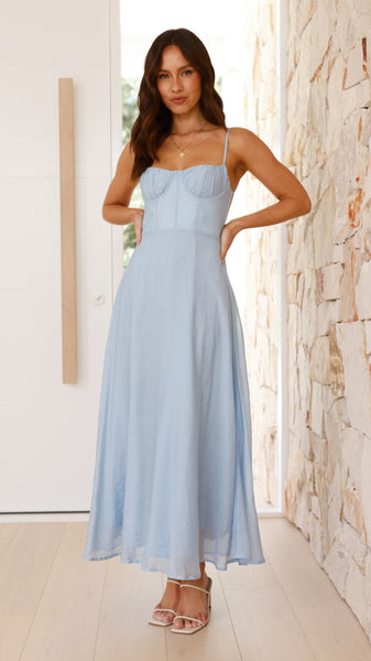 Rahima Maxi Dress - Blue