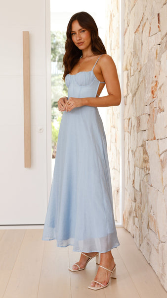 Rahima Maxi Dress - Blue