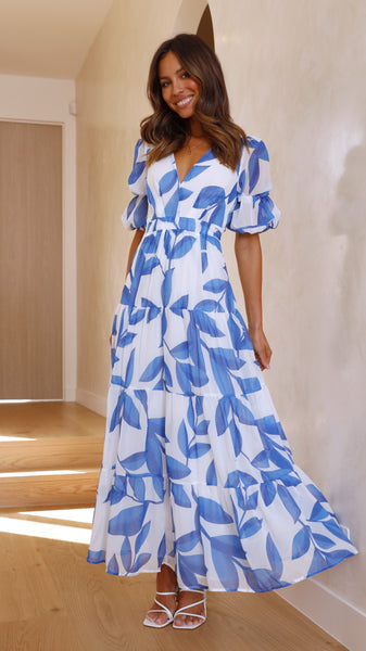 Blue Peneople Midi Dress