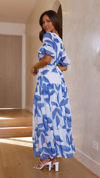 Blue Peneople Midi Dress